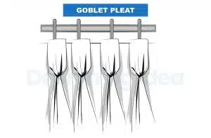 Goblet pleat