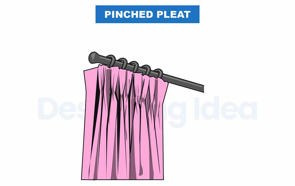 Pinched pleat