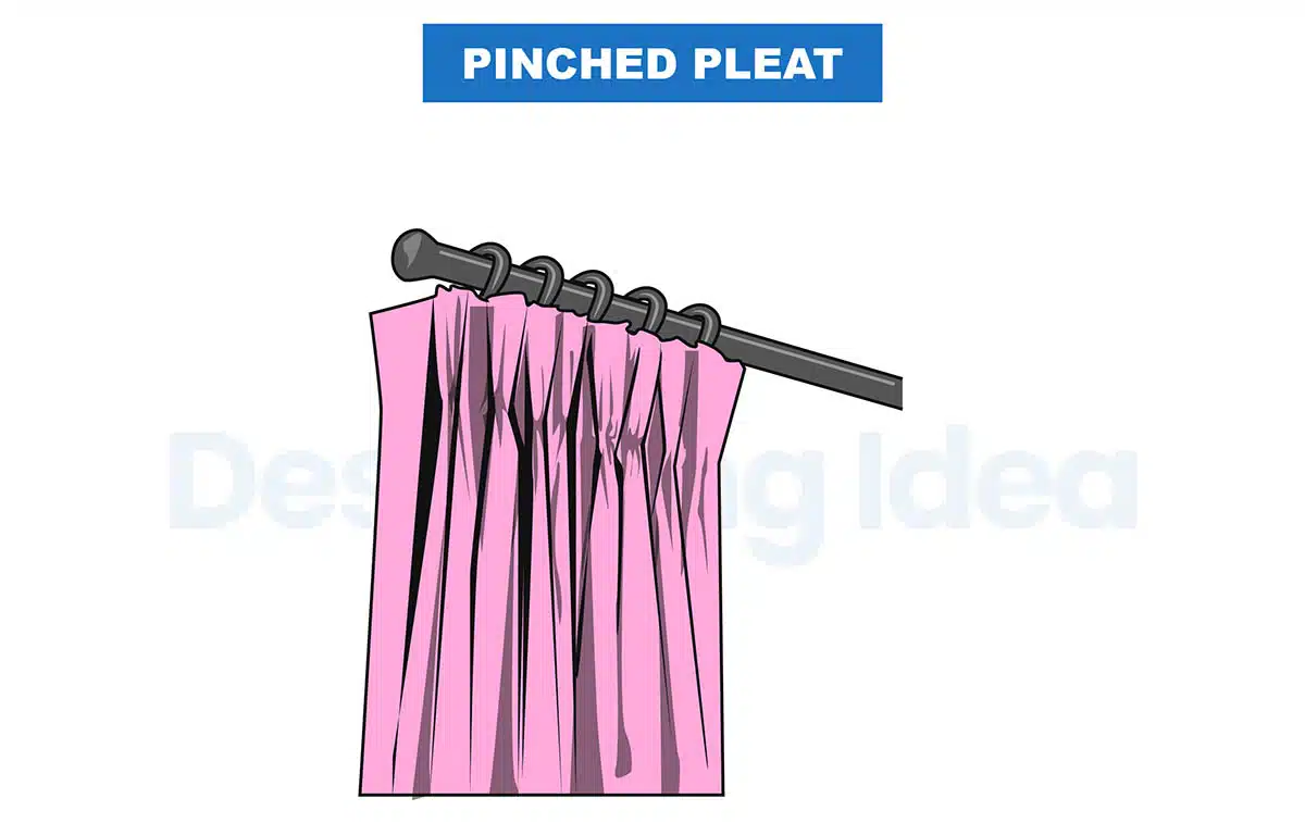 Pinched pleat