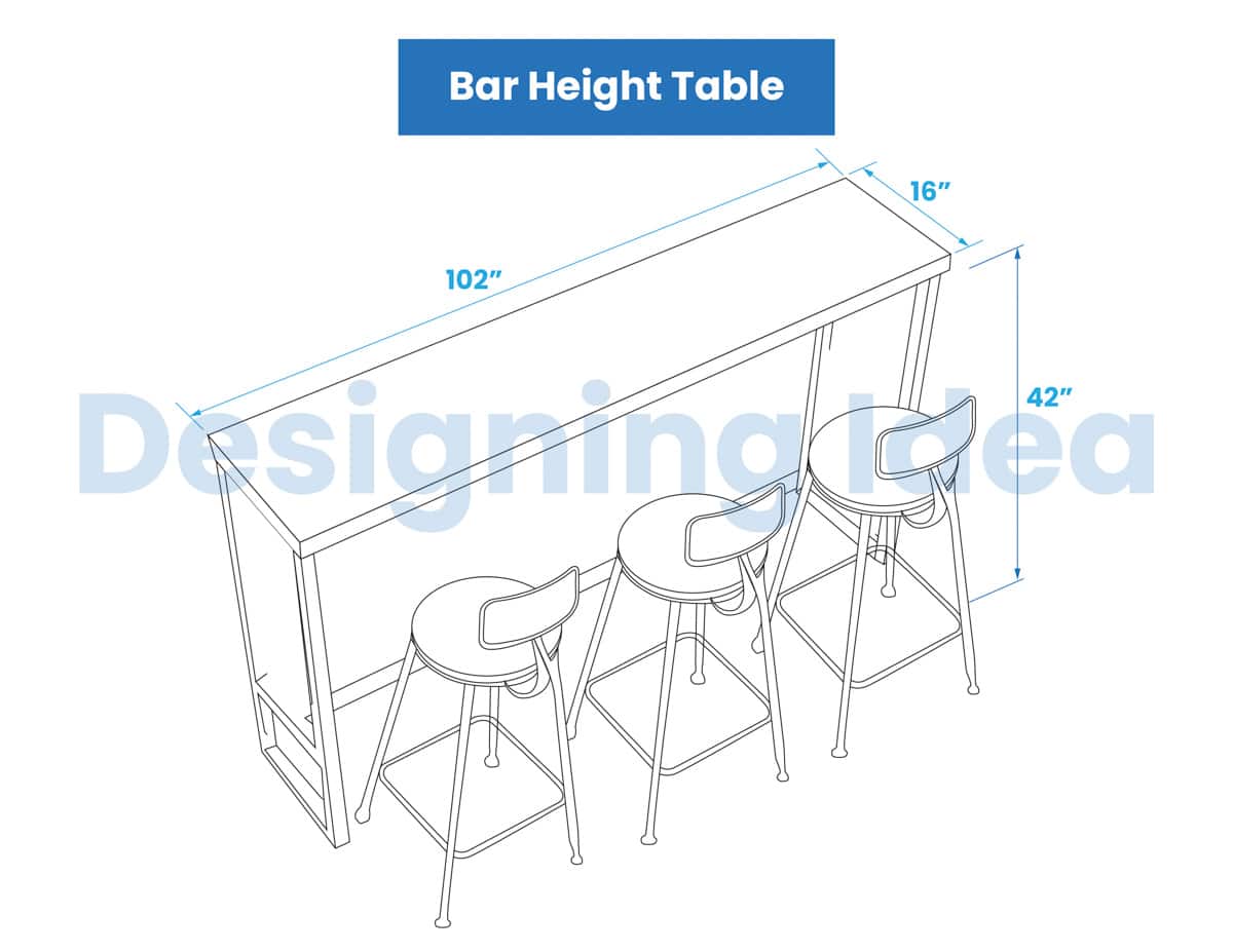 Bar Height Table