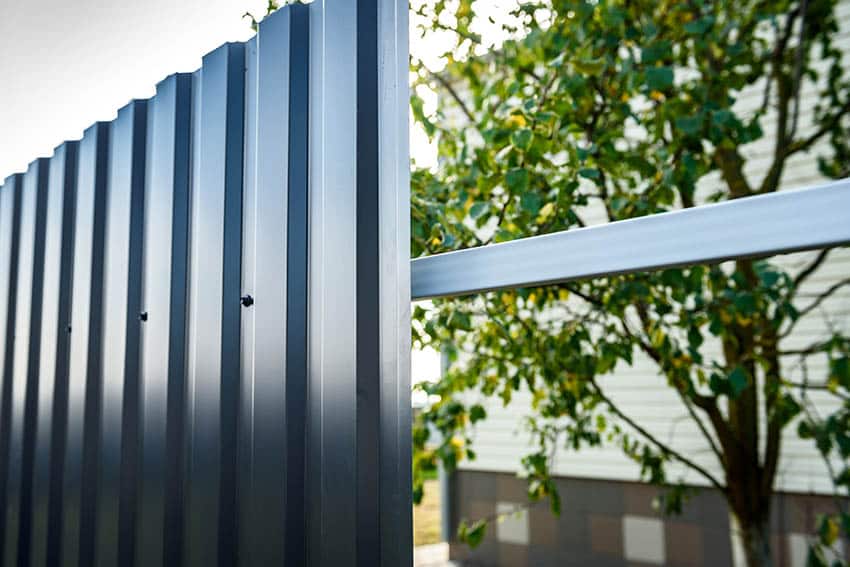 Corrugated Metal Fence Pros and Cons - Designing Idea