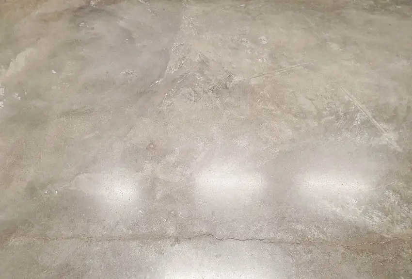 Polished concrete floor close up