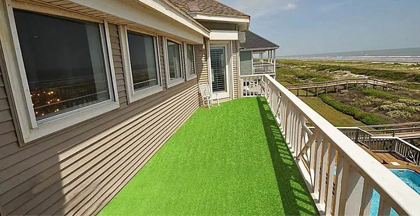 Fake grass rug for patio by pet grow 