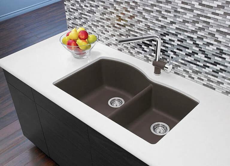 blanco silgranit sink white kitchen cabinet
