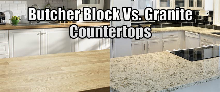 Butcher block kitchen countertops