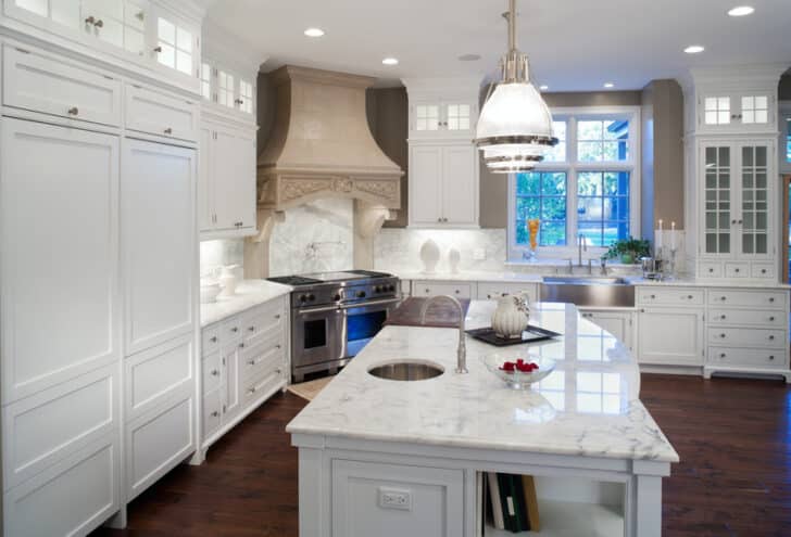 Refrigerator Next to Stove in Kitchen
