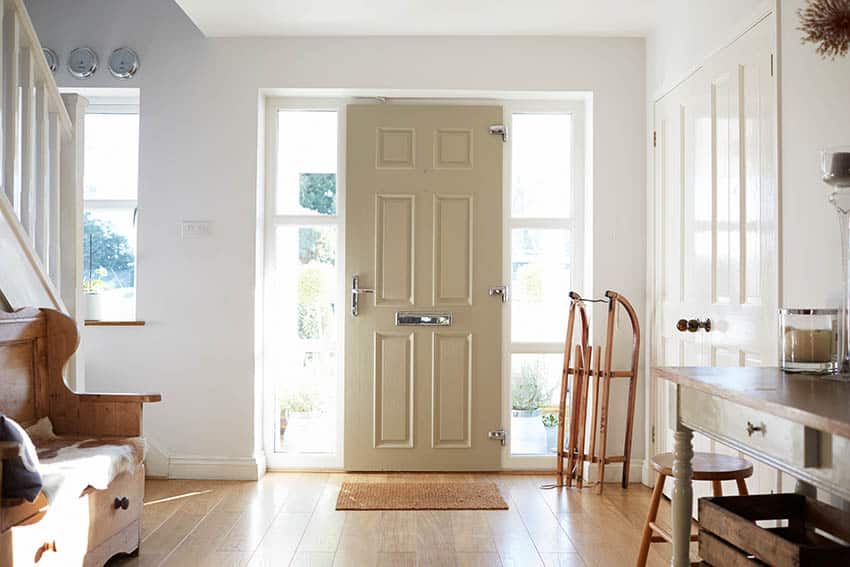 Painting inside front door beige color