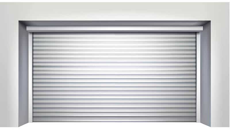 Ribbed panel garage door