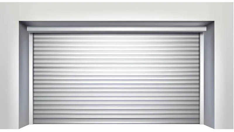 Ribbed panel garage door