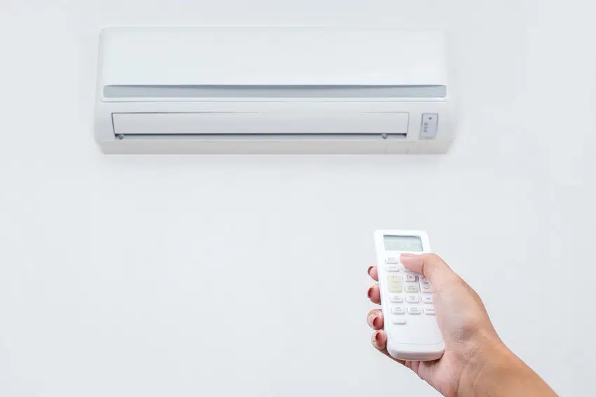Switching on a mini-split air conditioner