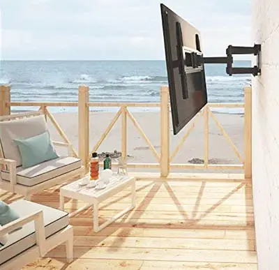 Weatherproof outdoor tv wall mount