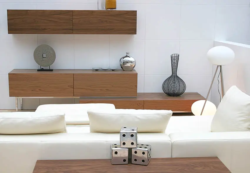 Wood veneer furniture living room