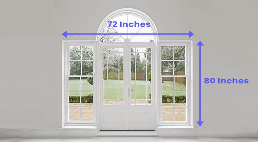 French door with size