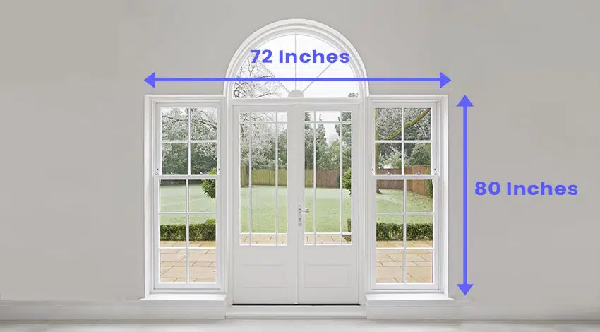 French door with size