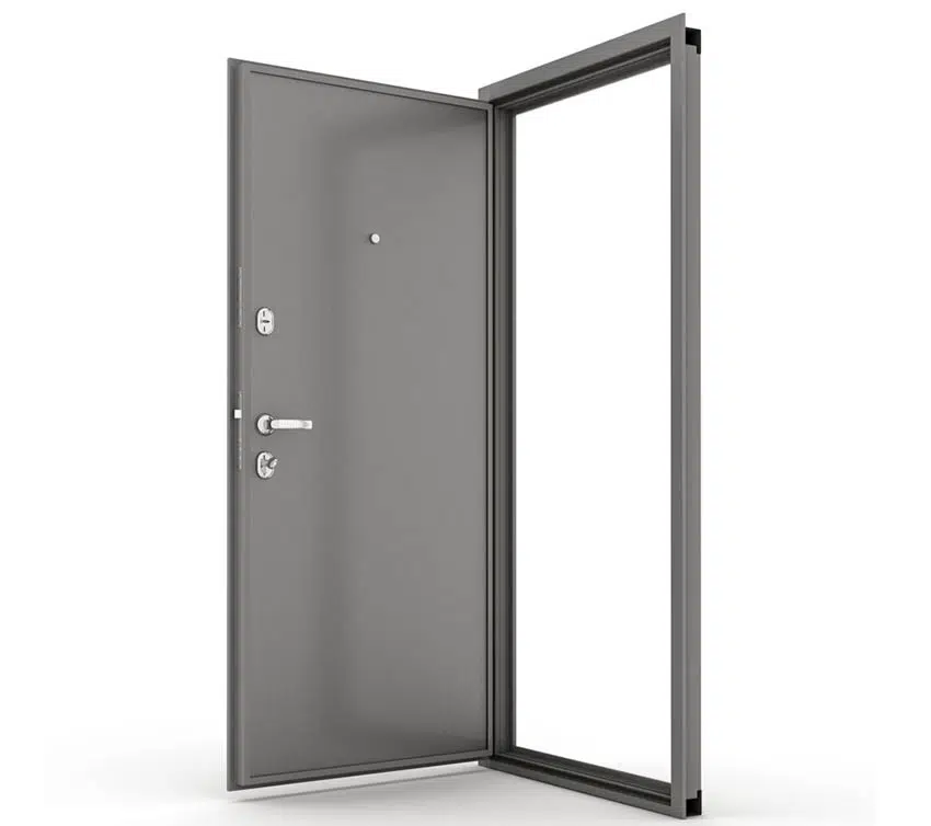 Black door frame