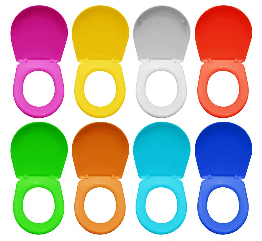 Colorful toilet seats 