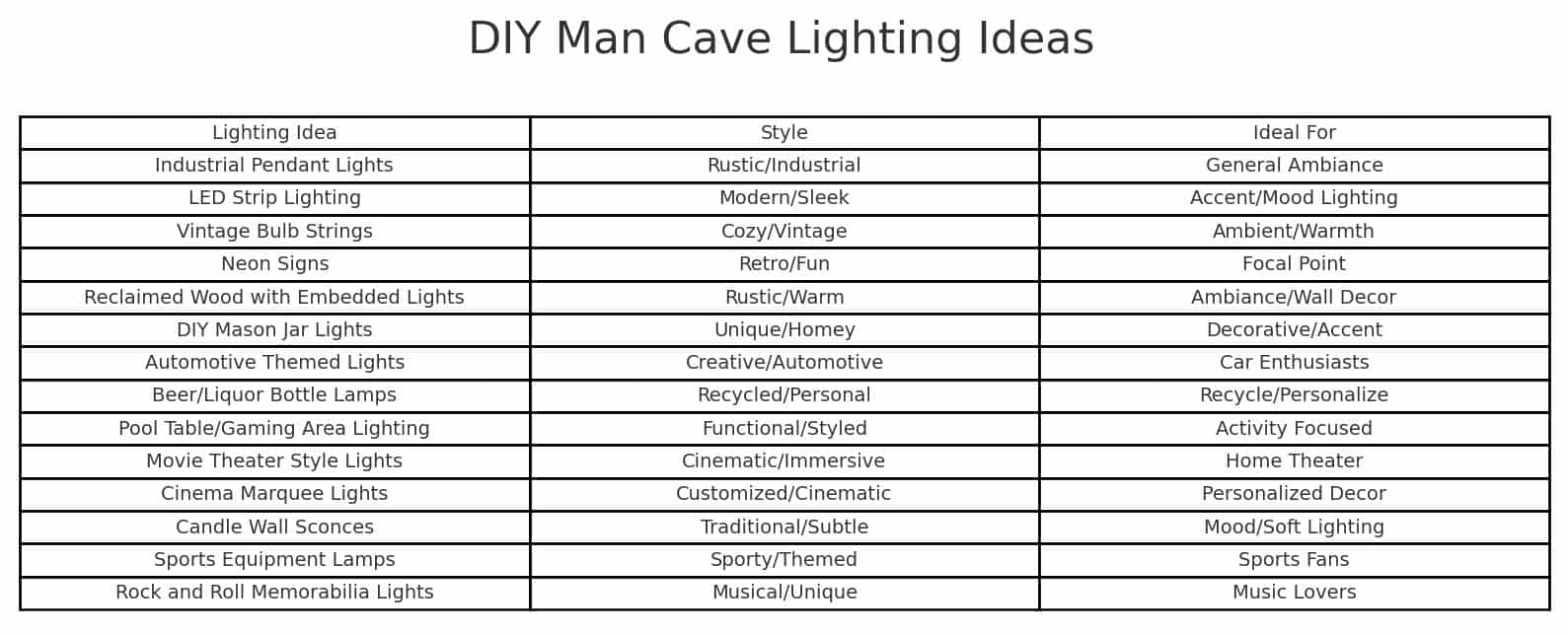 DIY lighting ideas