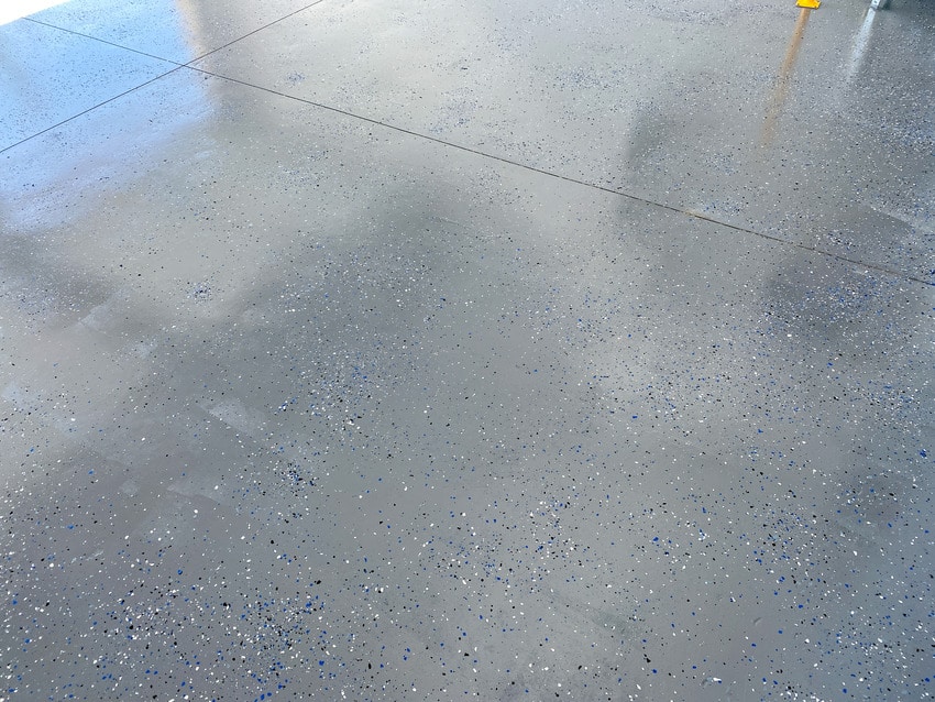 Epoxy floor sample