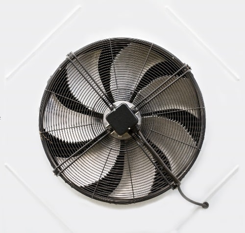 fan blades of modern ventilation system