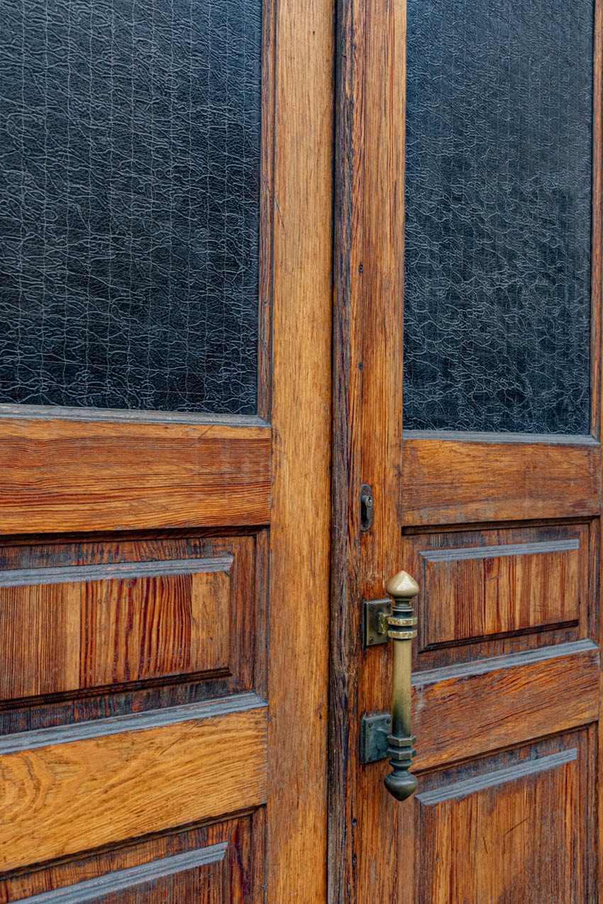 Flemish glass and wood door