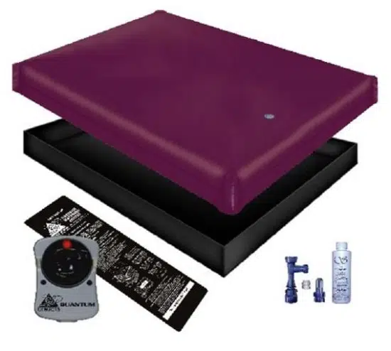 Free flow waterbed mattress liner heater fill drain conditioner kit