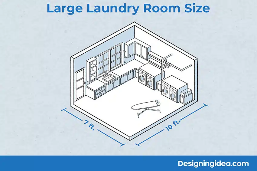 Large laundry room dimensions