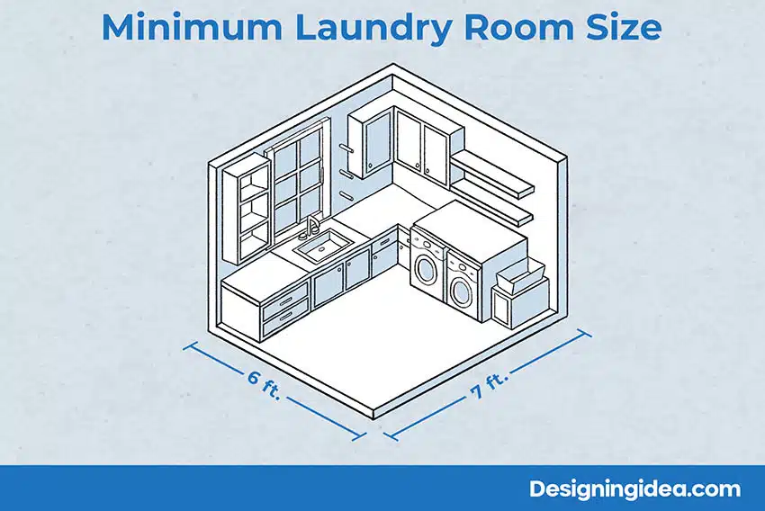 Minimum laundry room dimensions