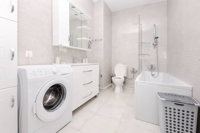 - How to make the most of a bathroom and laundry room combo
