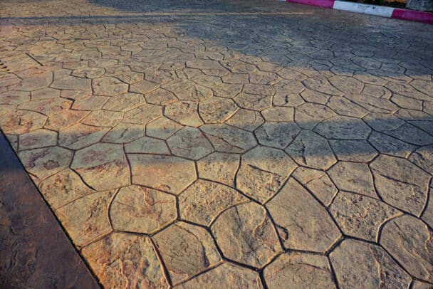 Stained Concrete Driveway (Cost, Colors & Design Ideas)