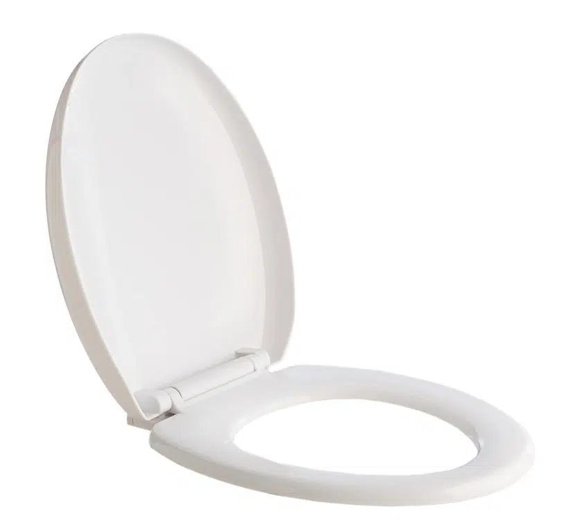 White soft close toilet seat