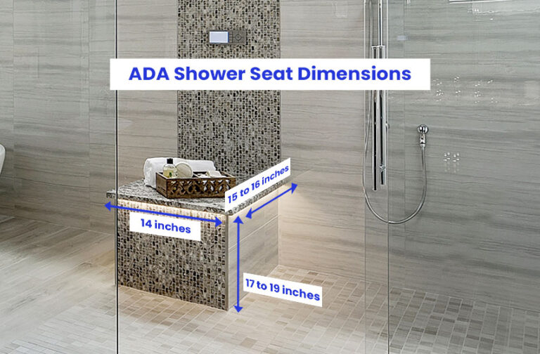 7 Shower Bench Dimensions For Every Bathroom (Size Guide)