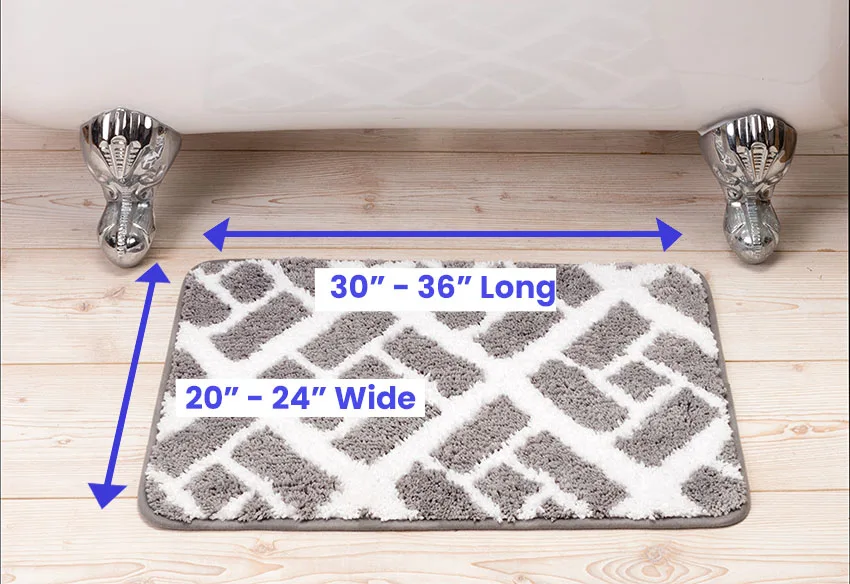 How Should You Size Your Bathroom Rug?