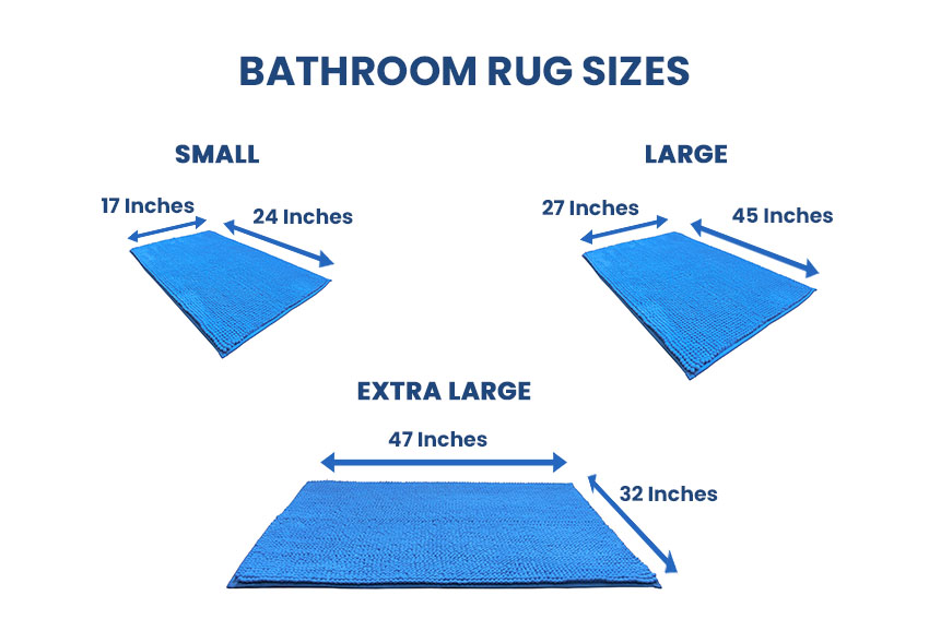 Bathroom rug dimensions