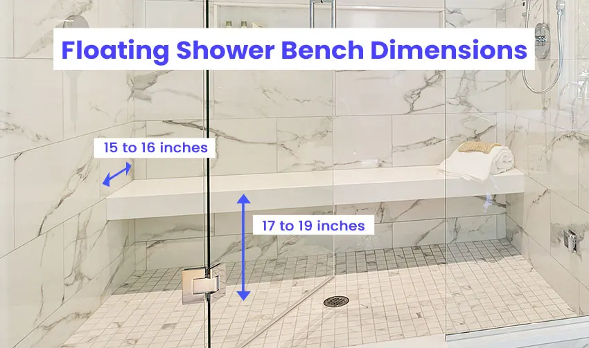 Shower Bench Dimensions (Size Guide) Designing Idea