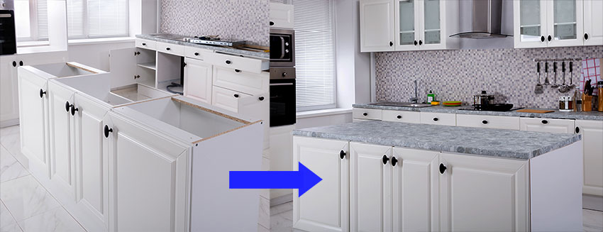 Replace countertop without replacing cabinets