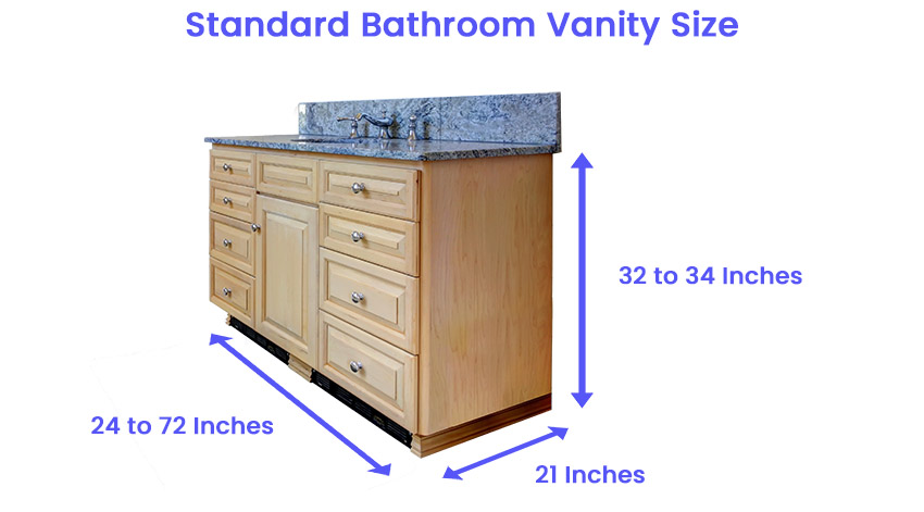 Standard Bathroom Vanity Size Dimensions Is 1 