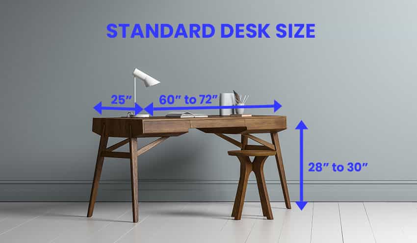 study desk height