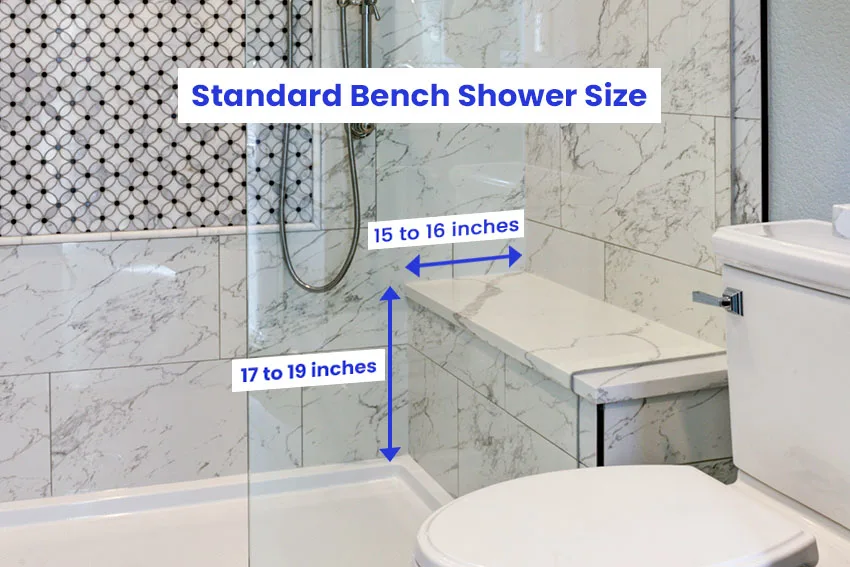 Shower Bench Dimensions (Size Guide) - Designing Idea