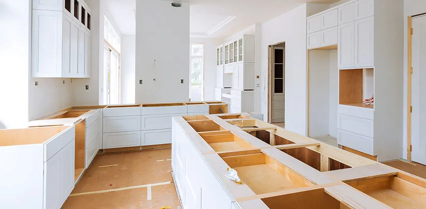 White kitchen cabinets replace countertop without replacing cabinets