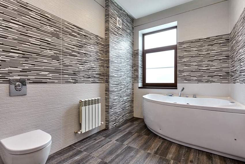 Beautiful tiled bathroom