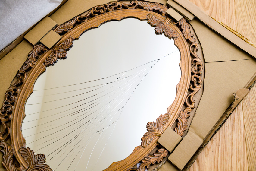 How To Fix A Broken Mirror with Mirror Paint 