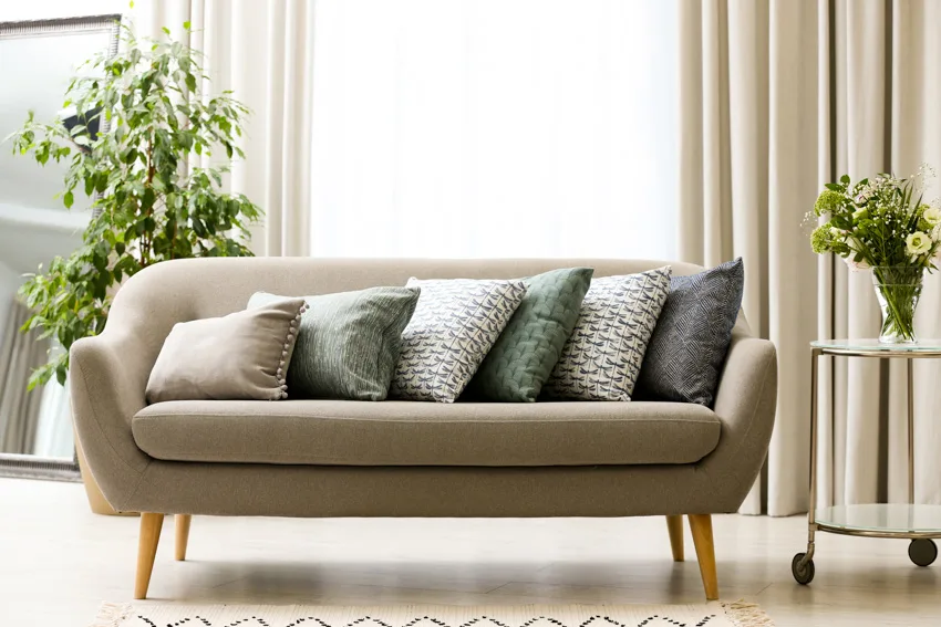Classic sofa window curtains pillows