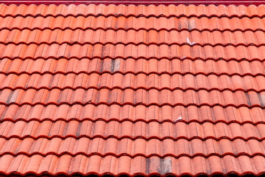 Clay tile roof