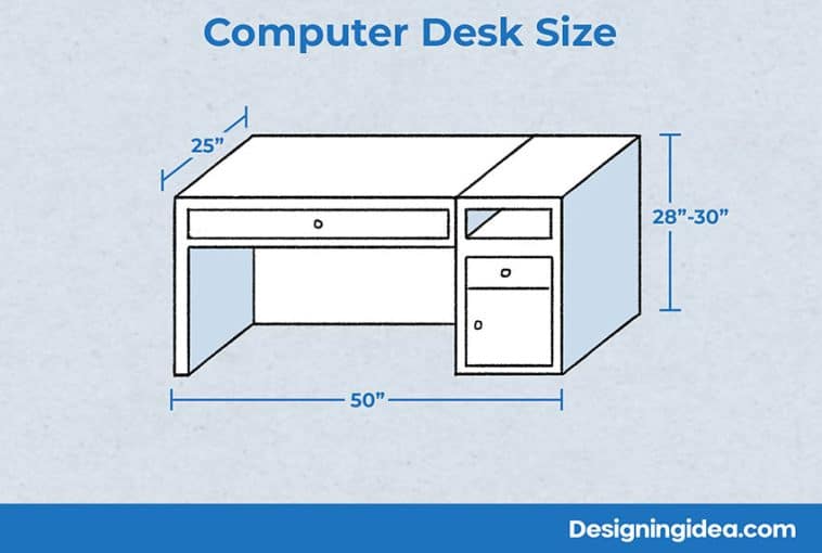 typical-desk-sizes-with-6-drawings-homenish