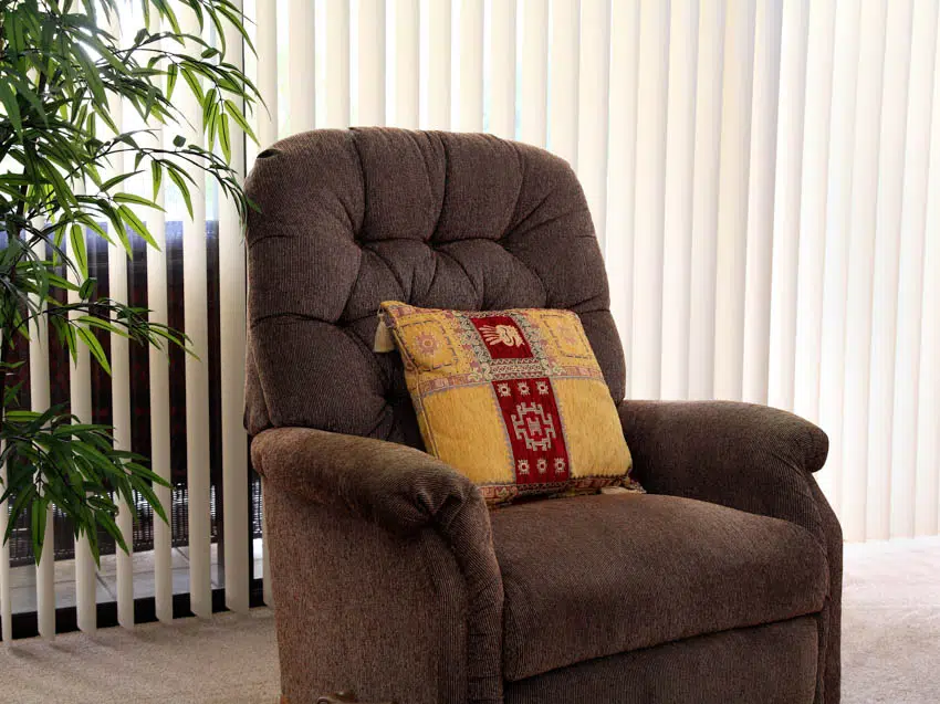 Fabric material for recliner chairs window blinds