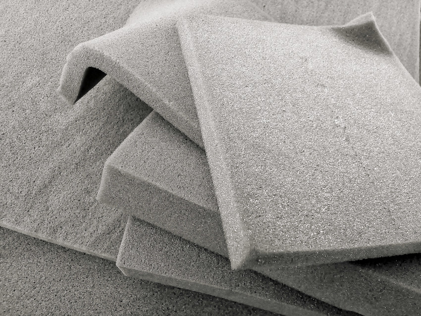 Gray polyurethane foam