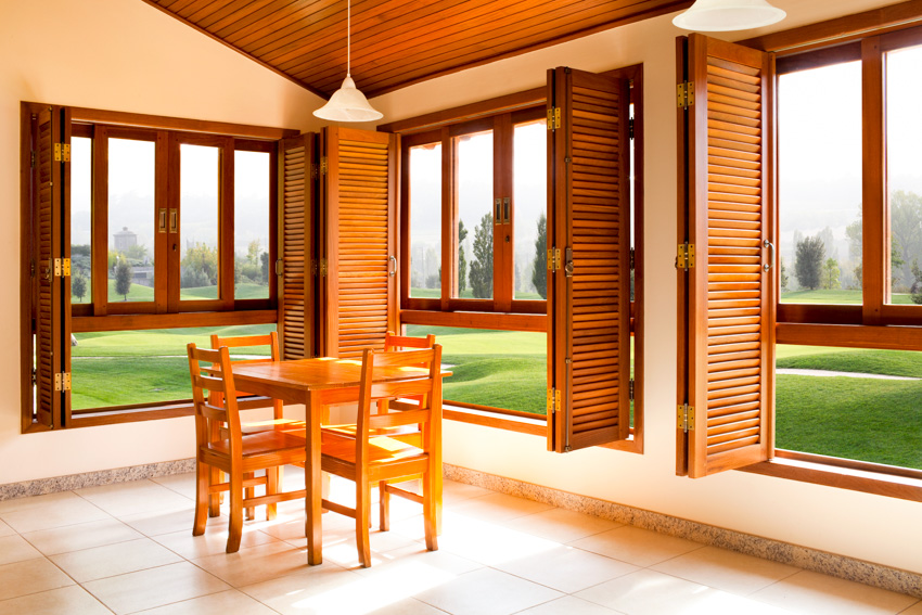 Wooden shutters 