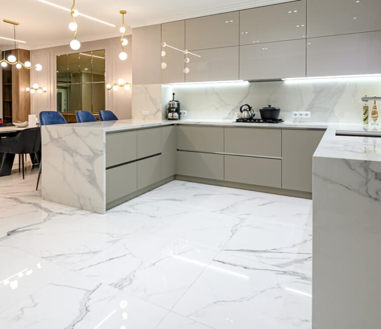 Marble Kitchen Floor Tiles (Pros & Cons)