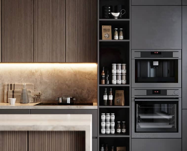 What Color Cabinets Go With Black Stainless Appliances - Designing Idea