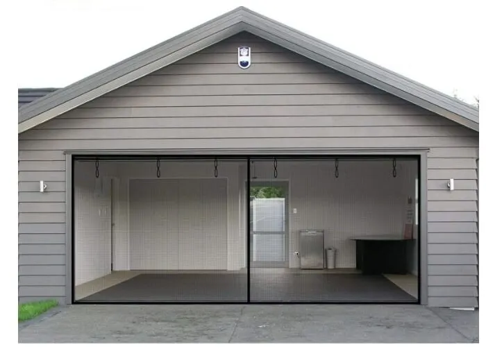 Patio and garage doors retractable screen